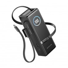 EcoFlow RAPID Powerbanka (25 000 mAh, 170 W) 2×100 W vstavaný USB-C kábel – čierna