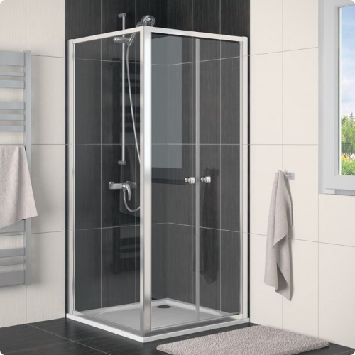 RONAL ECOF ECO-Line bočná stena, 70cm, biela / číre sklo ECOF07000407