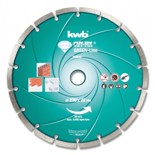 EINHELL KWB GREEN LINE kotúč rezný diamantový 125x22 mm 798540 EINHELL KWB GREEN LINE kotúč rezný diamantový 125x22 mm 798540