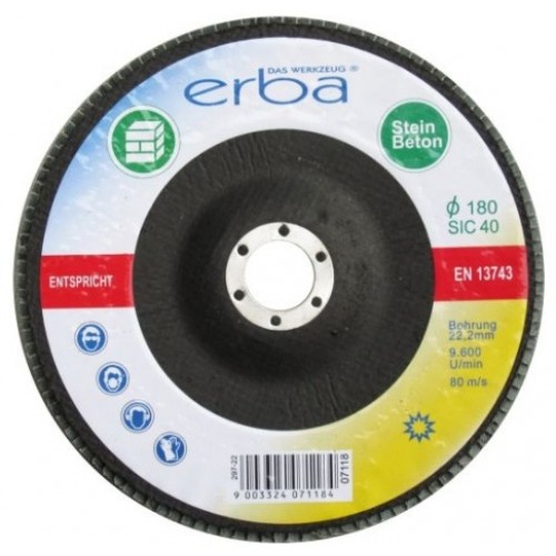 ERBA Lamelový brúsny kotúč na kameň 180 mm SiC40 ER-07118