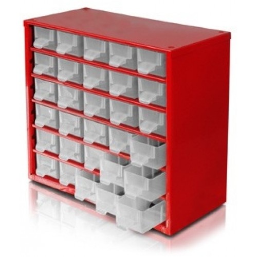 ERBA Skrinka na súčiastky 30 zásobníkov ER-14007