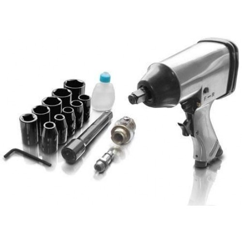 ERBA Pneumatický uťahovák 1/2 "sada s nástavcami 10 ks ER-18020 ERBA Pneumatický uťahovák 1/2 "sada s nástavcami 10 ks ER-18020