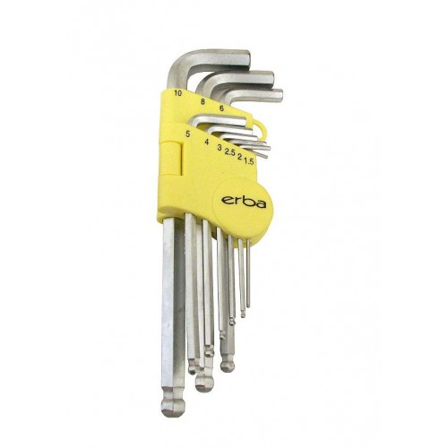 ERBA Imbusový kľúč 9 ks ER-46010 ERBA Imbusový kľúč 9 ks ER-46010