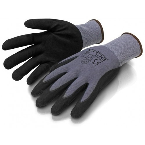 ERBA Pracovné rukavice L nylonové potiahnuté nitrilom ER-55110