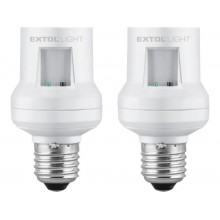 EXTOL LIGHT objímka na žiarovku diaľkovo ovládaná 2ks 2ks max. 60W E27 43810