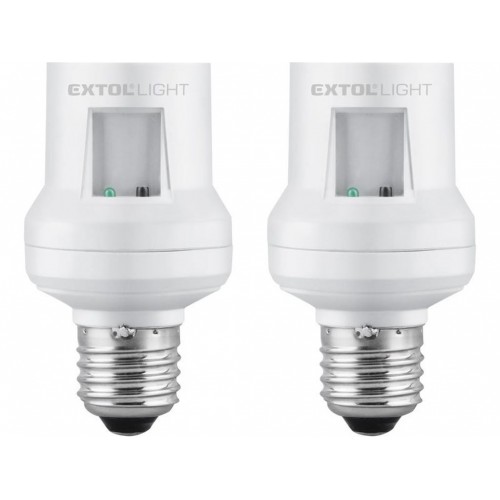 EXTOL LIGHT objímka na žiarovku diaľkovo ovládaná 2ks 2ks max. 60W E27 43810