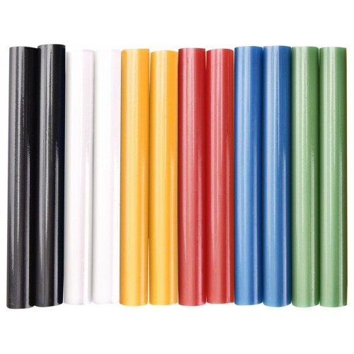 EXTOL CRAFT tyčinky tavné 11x100mm 12ks mix farieb 9909