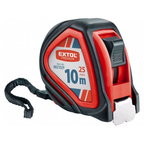 EXTOL PREMIUM meter zvinovací 10m šírka pásky 25mm 8821029