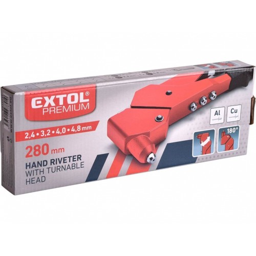 EXTOL PREMIUM kleště nýtovací s otočnou hlavou 280mm 8813731