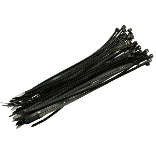 EXTOL CRAFT sťahovacie pásky čierne, 150x2,5mm, 50ks 95951
