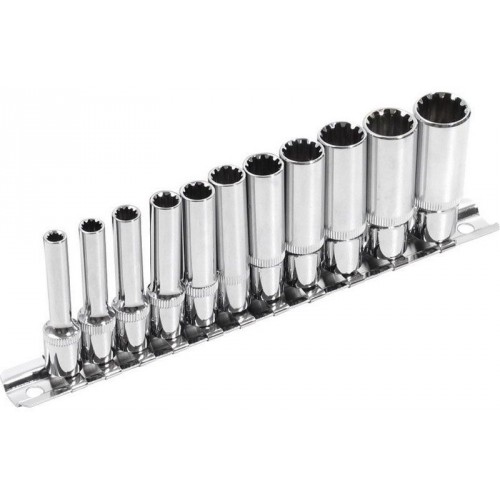 EXTOL PREMIUM hlavice nástrčné predĺžené, MULTI-LOCK 1/4", sada 11ks 8818110 EXTOL PREMIUM hlavice nástrčné predĺžené, MULTI-LOCK 1/4", sada 11ks 8818110