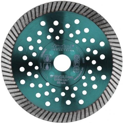 EXTOL INDUSTRIAL kotúč diamantový rezný 230x22, 2mm TURBO FAST CUT