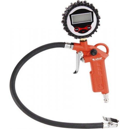 EXTOL PREMIUM plnič pneumatík s manometrom, digitálny, stupnica - psy, bar, kPa, kgf / cm2 EXTOL PREMIUM plnič pneumatík s manometrom, digitálny, stupnica - psy, bar, kPa, kgf / cm2