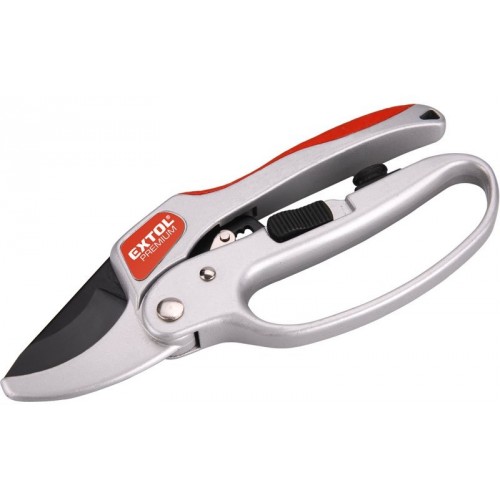 EXTOL PREMIUM nožnice záhradnícke s rohatkovým prevodom 205 mm 8872180