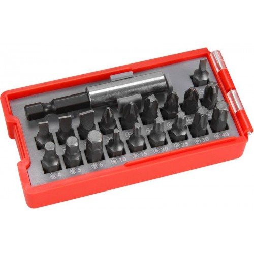 EXTOL PREMIUM hrotmi, sada 20ks, magnetický držiak hrotov, CrV 8819640