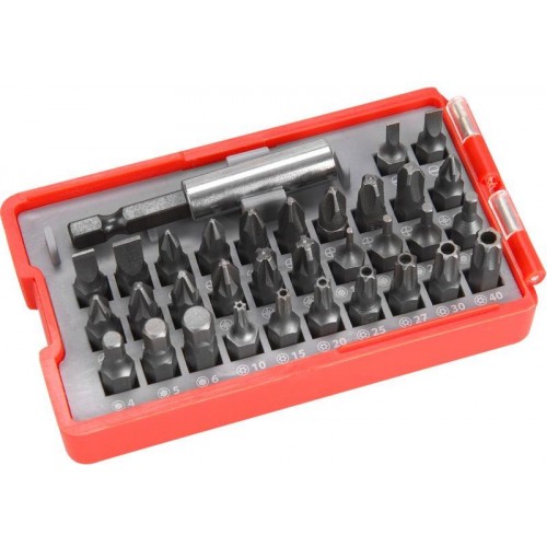 EXTOL PREMIUM Bity, sada 33ks , magnetický držiak hrotov, CrV 8819641 EXTOL PREMIUM Bity, sada 33ks , magnetický držiak hrotov, CrV 8819641