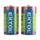 EXTOL Energy Alkalické Tužkové batérie 2ks 1,5 C (LR14) 42014