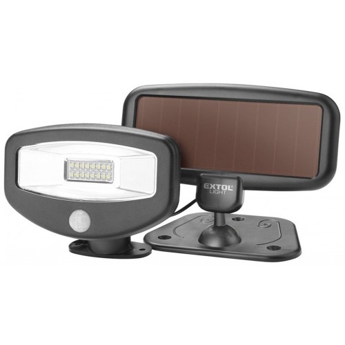 EXTOL LIGHT reflektor LED s pohybovým čidlom, 100lm, solárne nabíjanie 43270 EXTOL LIGHT reflektor LED s pohybovým čidlom, 100lm, solárne nabíjanie 43270