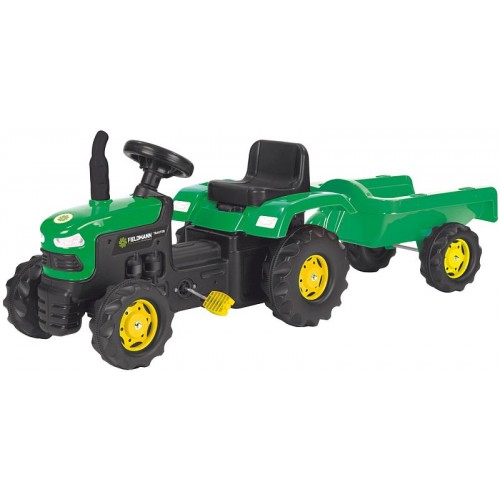 BUDDY TOYS BPT 1012 Šliapací traktor s odpojiteľným vozíkom 57000301