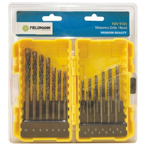 FIELDMANN FDV 9101 Sada 18ks vrtáky / bity 50003592