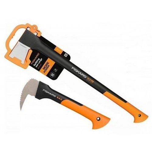 FISKARS Set sekera X21 + Sapina XA2 1025438