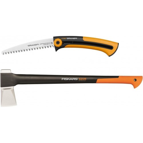 Fiskars Set sekera X25 + pila Xtract SW73 1025437 Fiskars Set sekera X25 + pila Xtract SW73 1025437