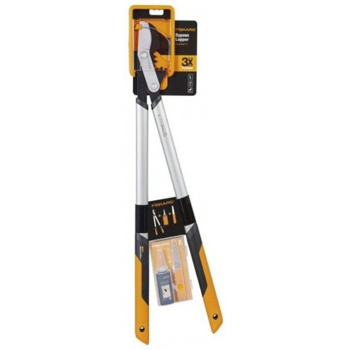 Fiskars Set Nožnice dvojčepelové LX98 PowerGear X + súprava na údržbu 1020687