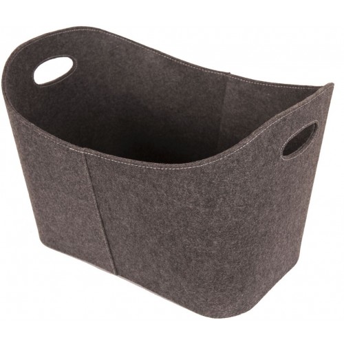 HS FLAMINGO Kôš na drevo plstený veľký, šedý HSF15-088
