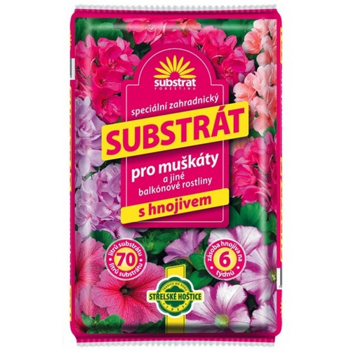 Forestina Substrát pre muškáty a balkónové rastliny 70l Forestina Substrát pre muškáty a balkónové rastliny 70l