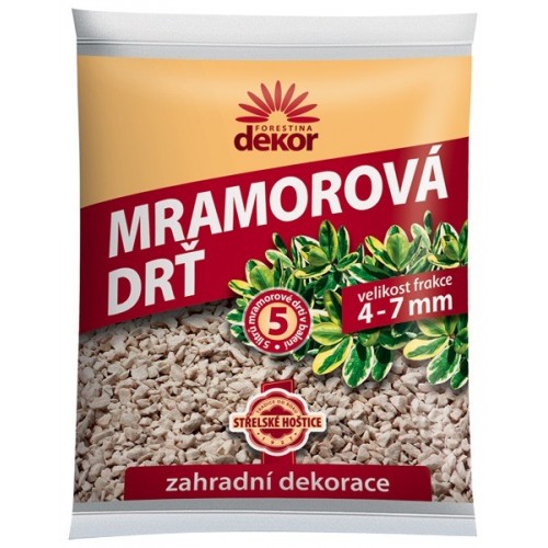 Forestina Dekor Mramorová drť 20 l 4-7mm, záhradná dekorácia 1131010