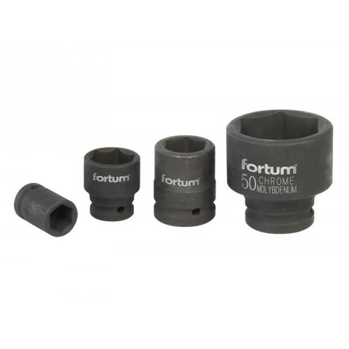FORTUM hlavice nástrčná rázová, 3/4“, 19mm, L 52mm 4703019