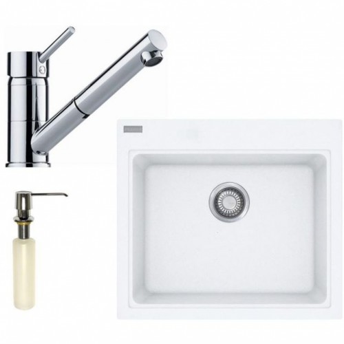 FRANKE SET G94 (drez KSG 238 biely + batérie FC 7486.031 + dávkovač saponátu) 114.0438.681