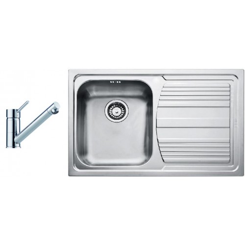 Franke SET N54 nerezový drez LLX 611/2 + batéria FC 7477.031 chróm 101.0366.085