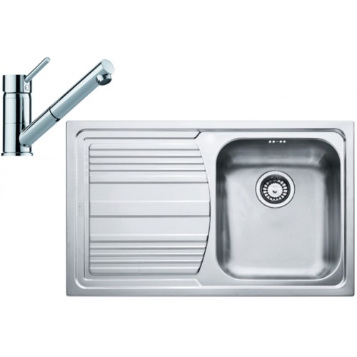 Franke SET N55 nerezový drez LLX 611/7 + batéria FC 7486.031 chróm 101.0366.088