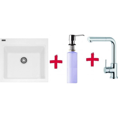 Franke SET G36 drez KSG 238.094 biela + drezová batéria FN 0147 + dávkovač saponátu FD 300