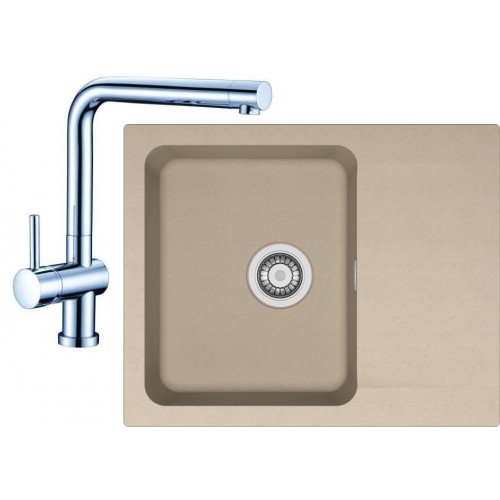 Franke SET T23 tectonitový drez OID 611-62 kávový + batéria Samoa chróm 114.0323.794 Franke SET T23 tectonitový drez OID 611-62 kávový + batéria Samoa chróm 114.0323.794