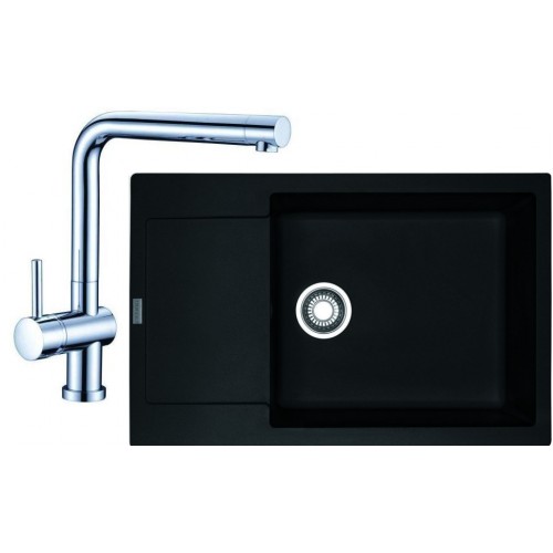 Franke SET G75 granitový drez MRG 611-78 BB ónyx + batéria Samoa chróm 114.0365.425 Franke SET G75 granitový drez MRG 611-78 BB ónyx + batéria Samoa chróm 114.0365.425