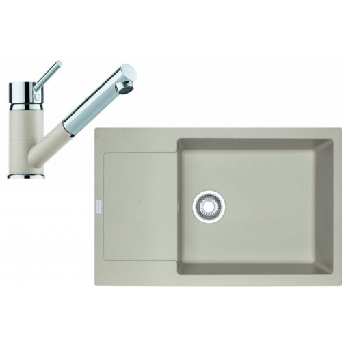 Franke SET G78 granitový drez MRG 611-78 BB sahara + batéria FC 7486 sahara 114.0365.711
