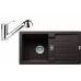 Franke SET G82 granitový drez STG 614-78 tmavo hnedá + batéria FC 9547 chróm 114.0365.750