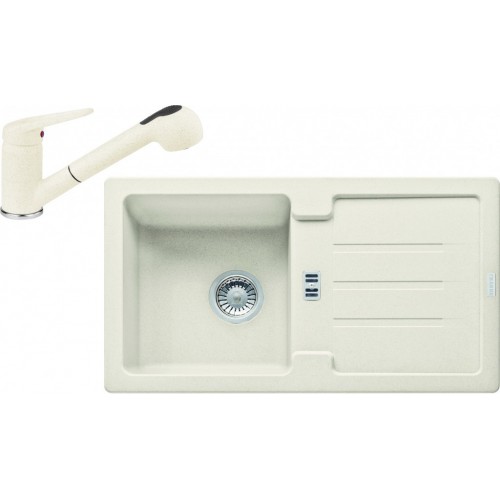 Franke SET G90 granitový drez STG 614-78 vanilka + batéria FC 9547 vanilka 114.0366.027 Franke SET G90 granitový drez STG 614-78 vanilka + batéria FC 9547 vanilka 114.0366.027