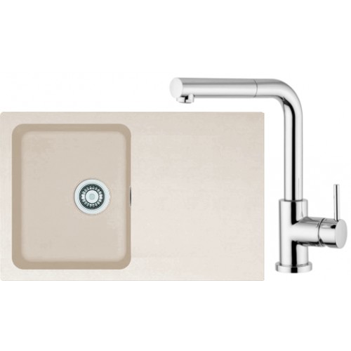 Franke SET T32 tectonitový drez OID 611-78 kávový + batéria FN 0147