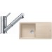 Franke SET G136 granitový drez BFG 611 sahara + batéria FG 7486.031 chróm