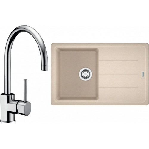 Franke SET G56 granitový drez BFG 611-78 pieskový melír+batéria FC 650 chróm 114.0323.876