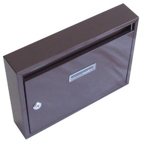 Schránka poštová paneláková 325x240x60mm hnedá bez dier 63921671