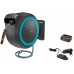 GARDENA PowerRoll XL Nástenný box na hadicu 35m– set (1x2,5Ah/18V) tyrkysový, 18640-20
