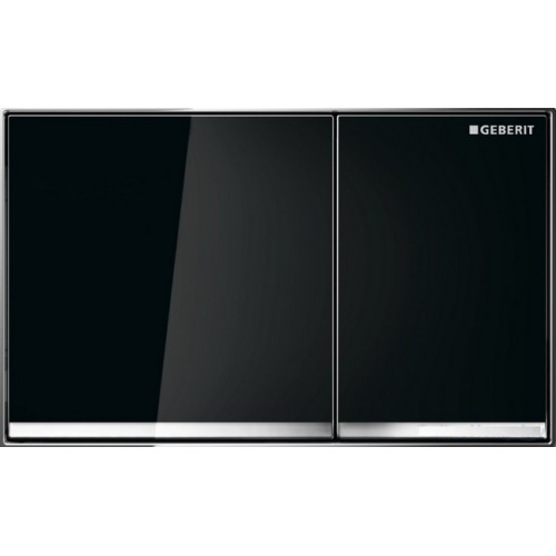 GEBERIT - ovládacie tlačidlo OMEGA 60, tlakový zinkový odliatok / sklo čierne 115.081.SJ.1