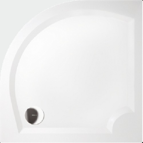 GELCO G5 Laura štvrťkruhová sprchovacia vanička 90 profilované dno, biela GL509