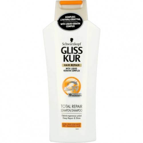 GLISS KUR Total Repair 19 regeneračný šampón 400 ml