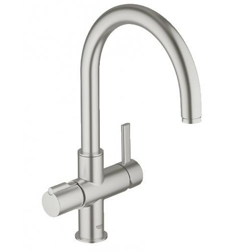 GROHE Red Duo páková drezová batéria, DN 15, supersteel 30097DC0 GROHE Red Duo páková drezová batéria, DN 15, supersteel 30097DC0
