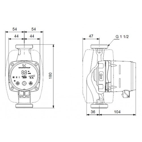 BAZÁR Grundfos ALPHA2 25-60 180 mm obehové čerpadlo, 99411175 ROZBALENÉ!!